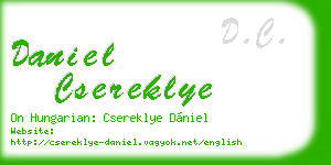 daniel csereklye business card