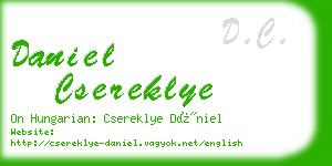 daniel csereklye business card